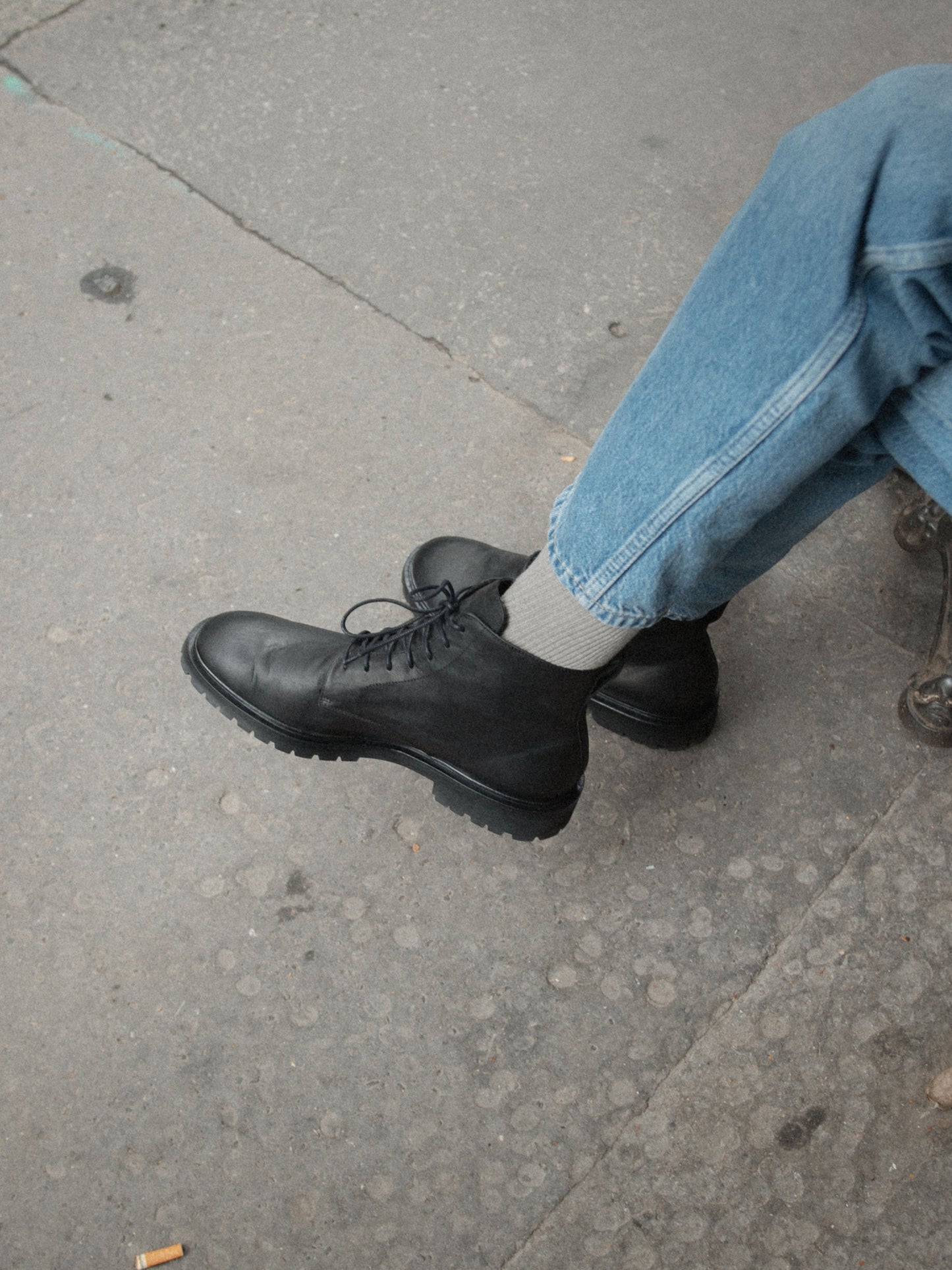 Bergamo Leather Boot in Nero