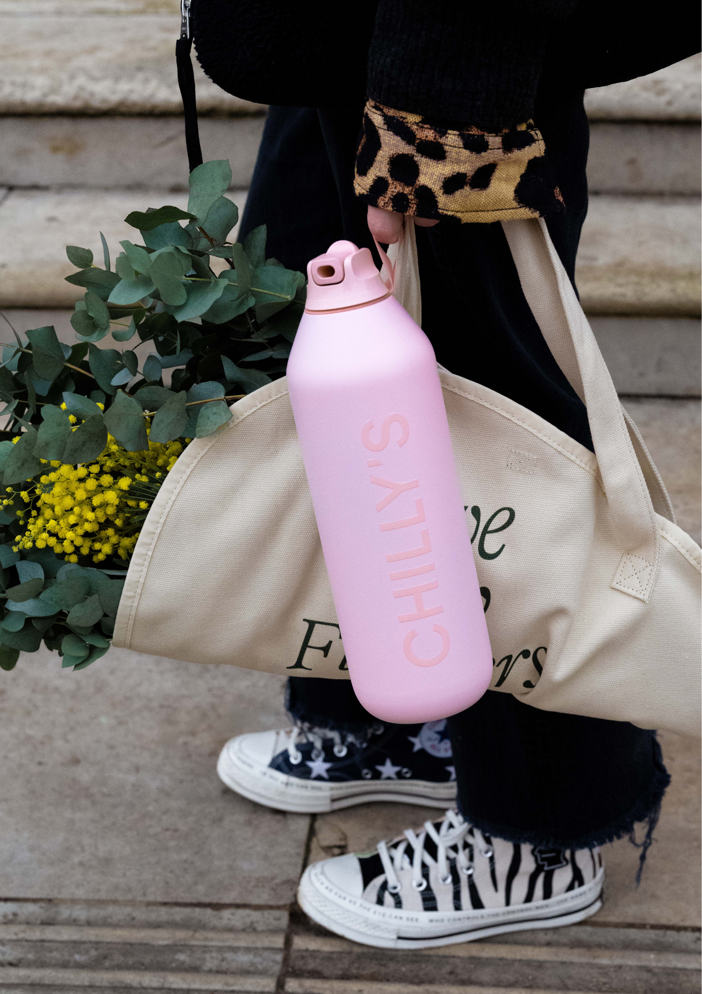 Granite Grey Flip Bottle