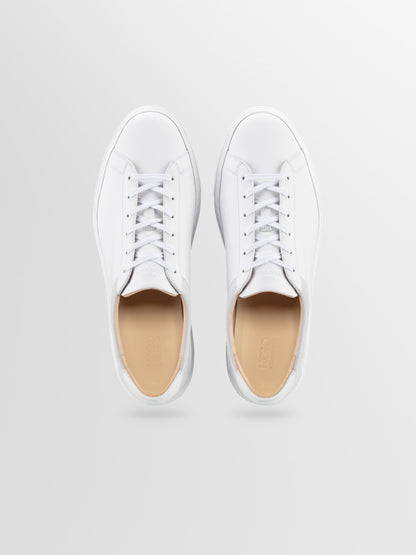 Capri Leather & Suede Sneaker in Avorio