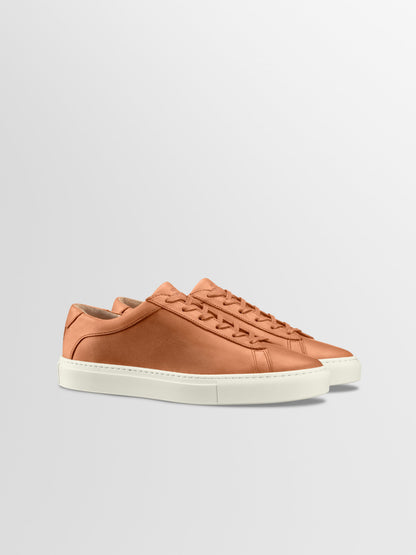 Capri Leather Sneaker in Castagna Wide fit