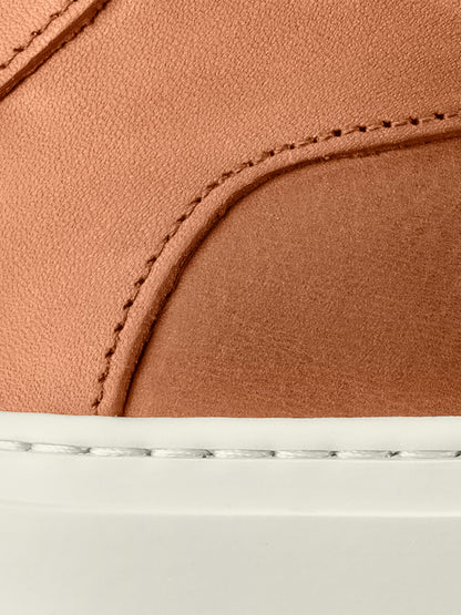 Capri Leather Sneaker in Castagna Wide fit