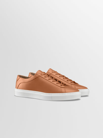 Capri Leather Sneaker in Castagna