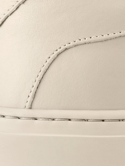 Capri Leather Sneaker in Limestone