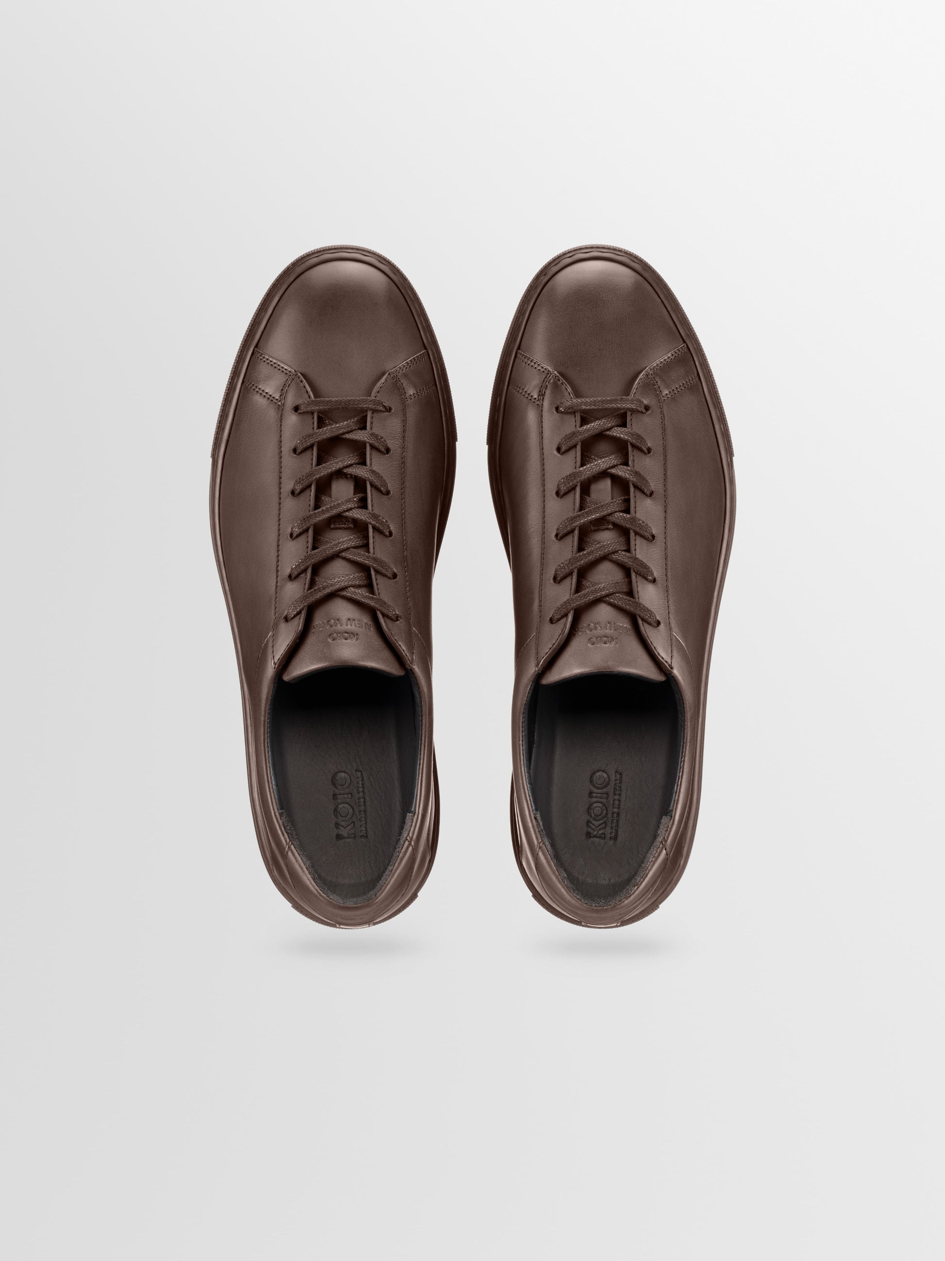 Capri Leather Sneaker in Mocha Wide Fit