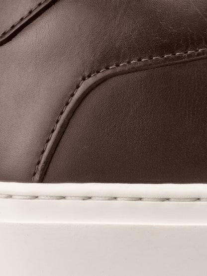 Capri Leather Sneaker in Cocoa