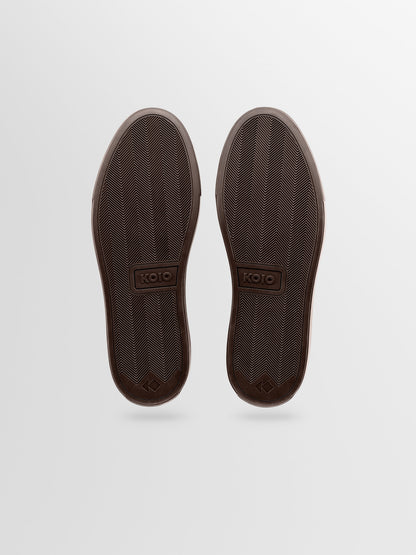 Capri Leather Sneaker in Mocha Wide Fit