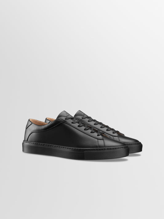Capri Leather Sneaker in Nero