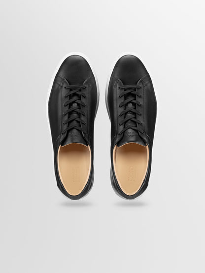 Capri Leather Sneaker in Onyx Wide Fit