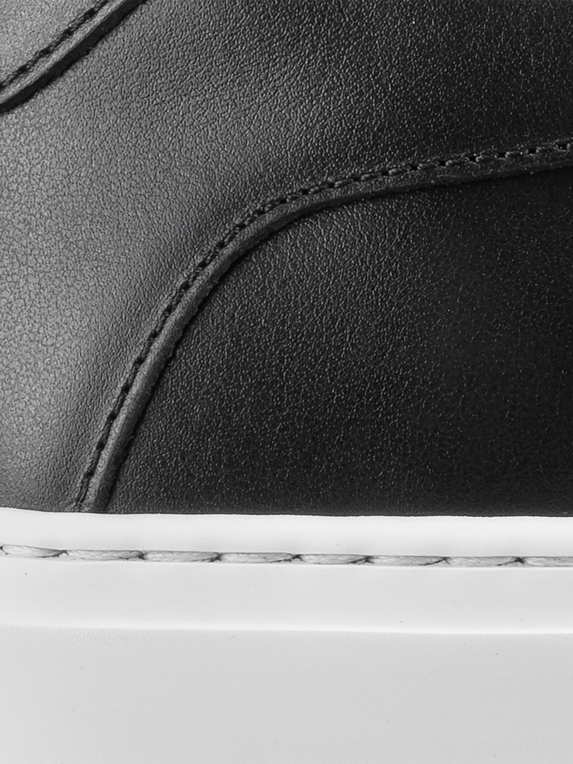 Capri Leather Sneaker in Onyx