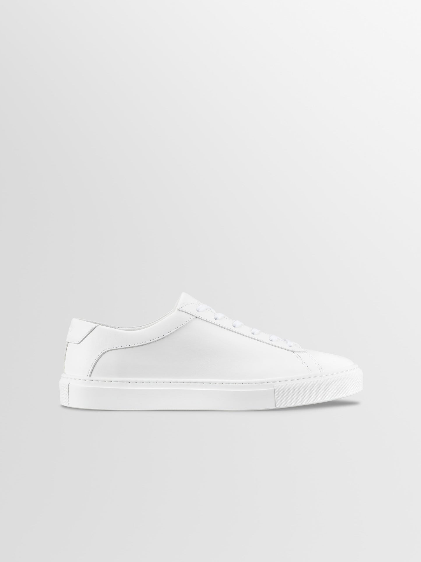 Capri Leather Sneaker in Triple White Wide Fit