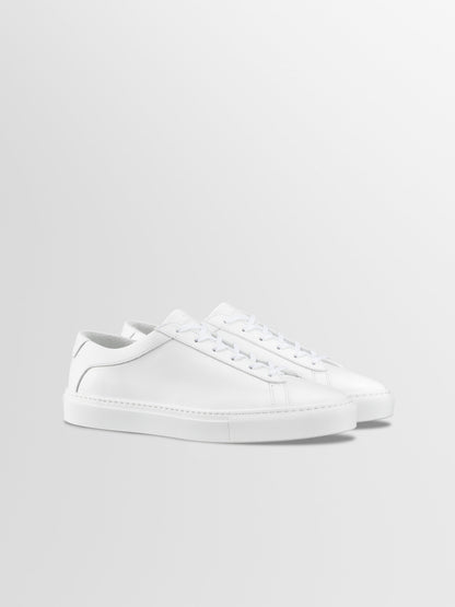 Capri Leather Sneaker in Triple White
