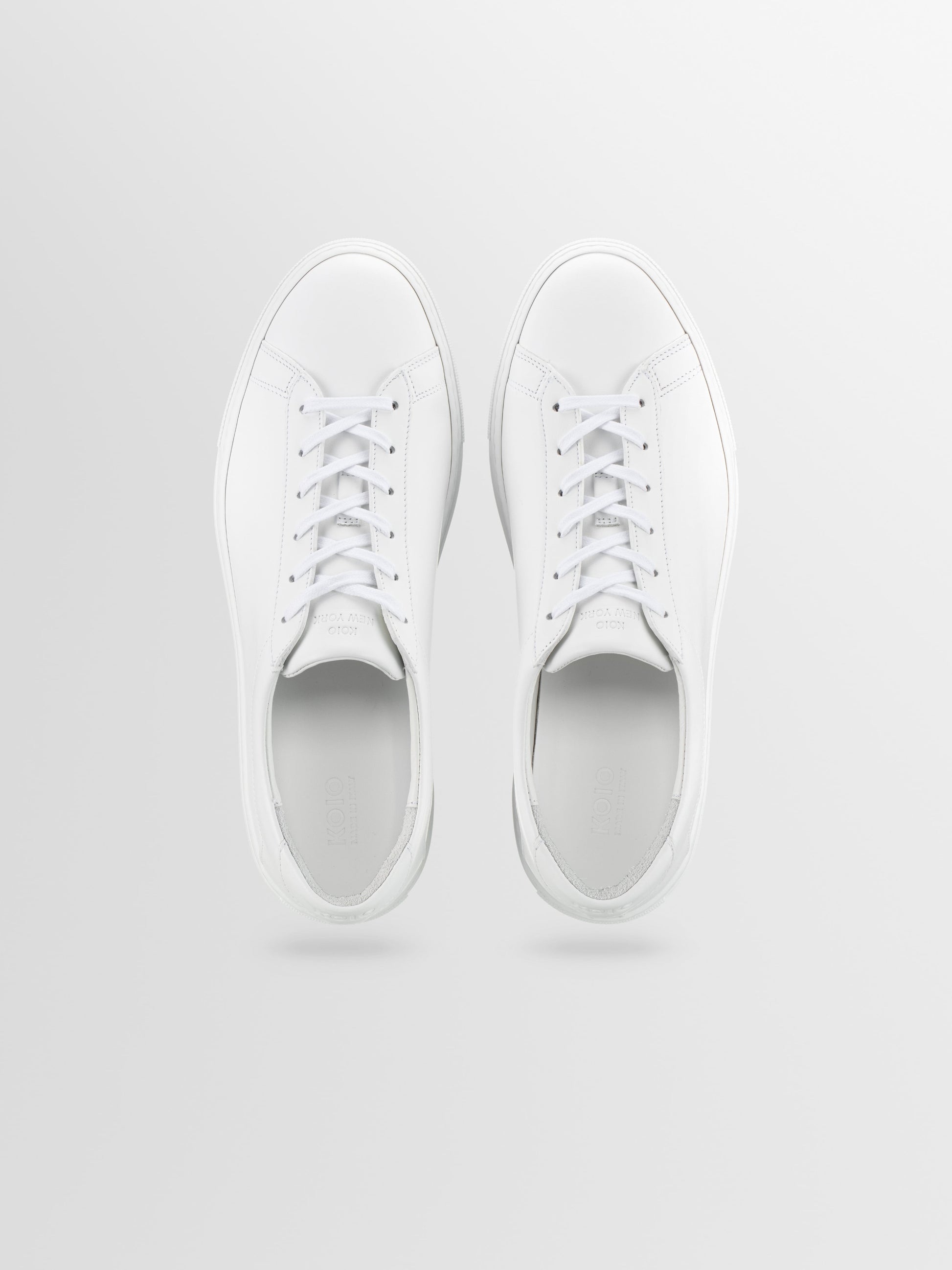 Capri Leather Sneaker in Triple White