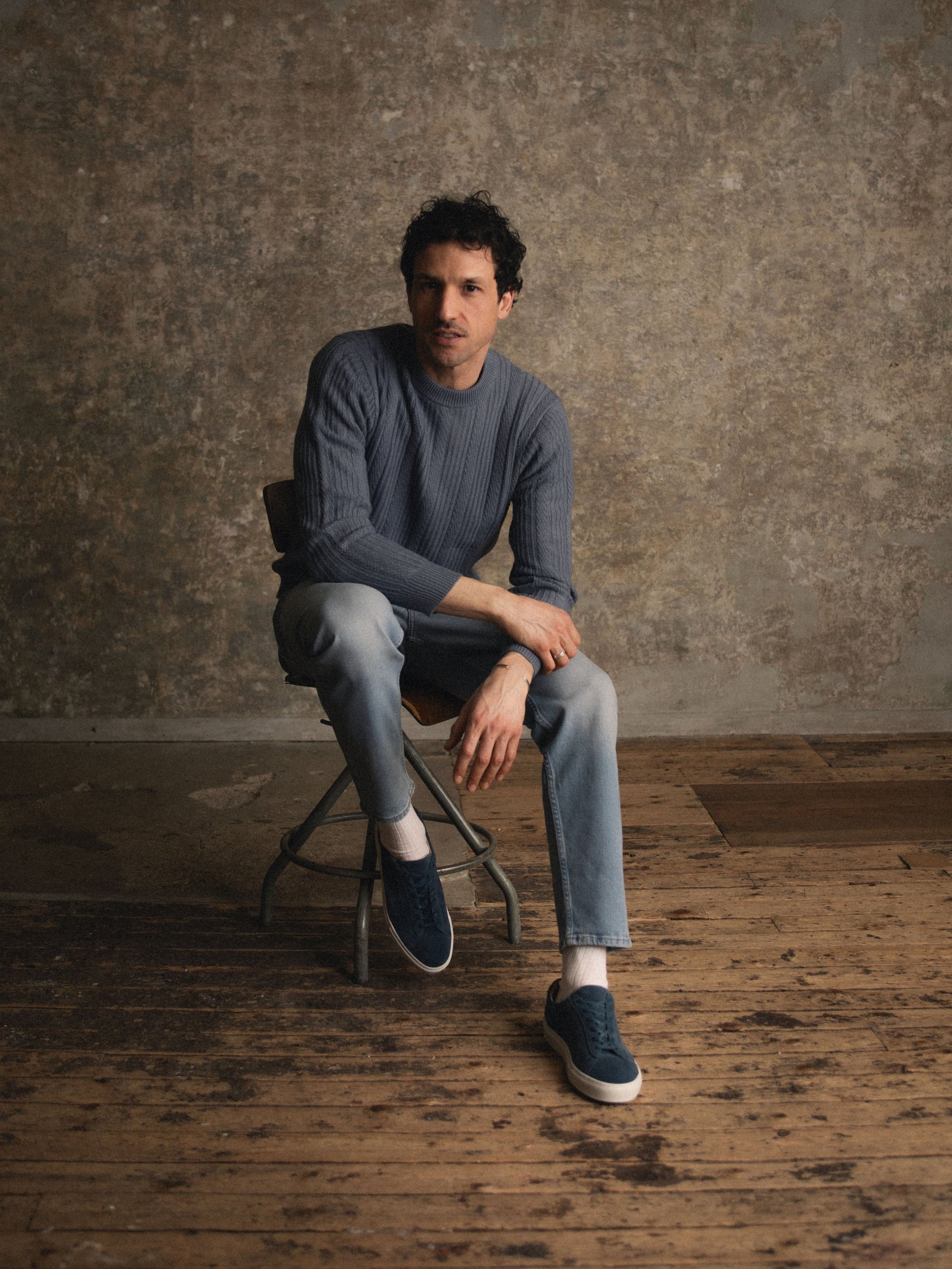Capri Suede Sneaker in Indigo