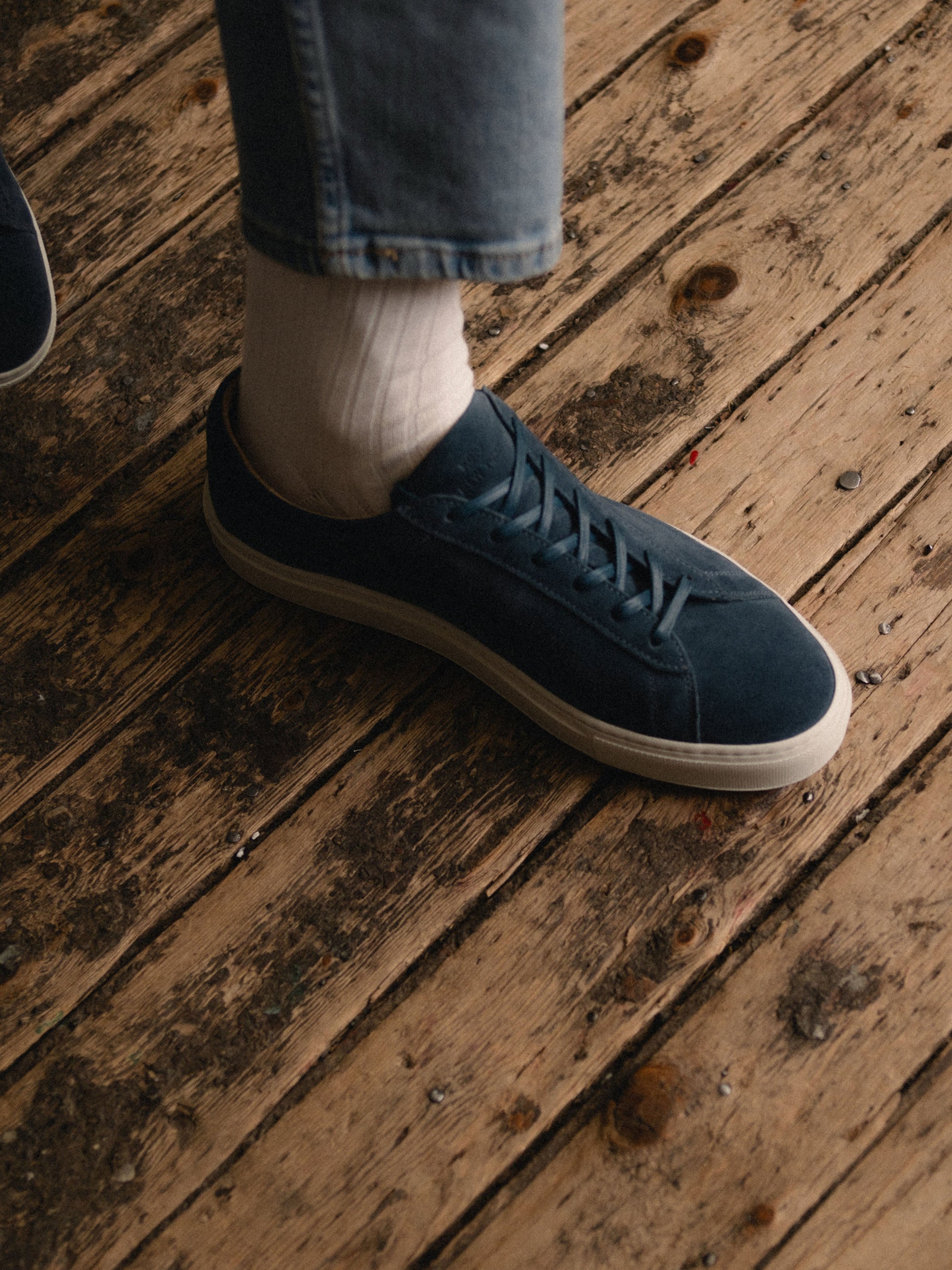 Capri Suede Sneaker in Indigo