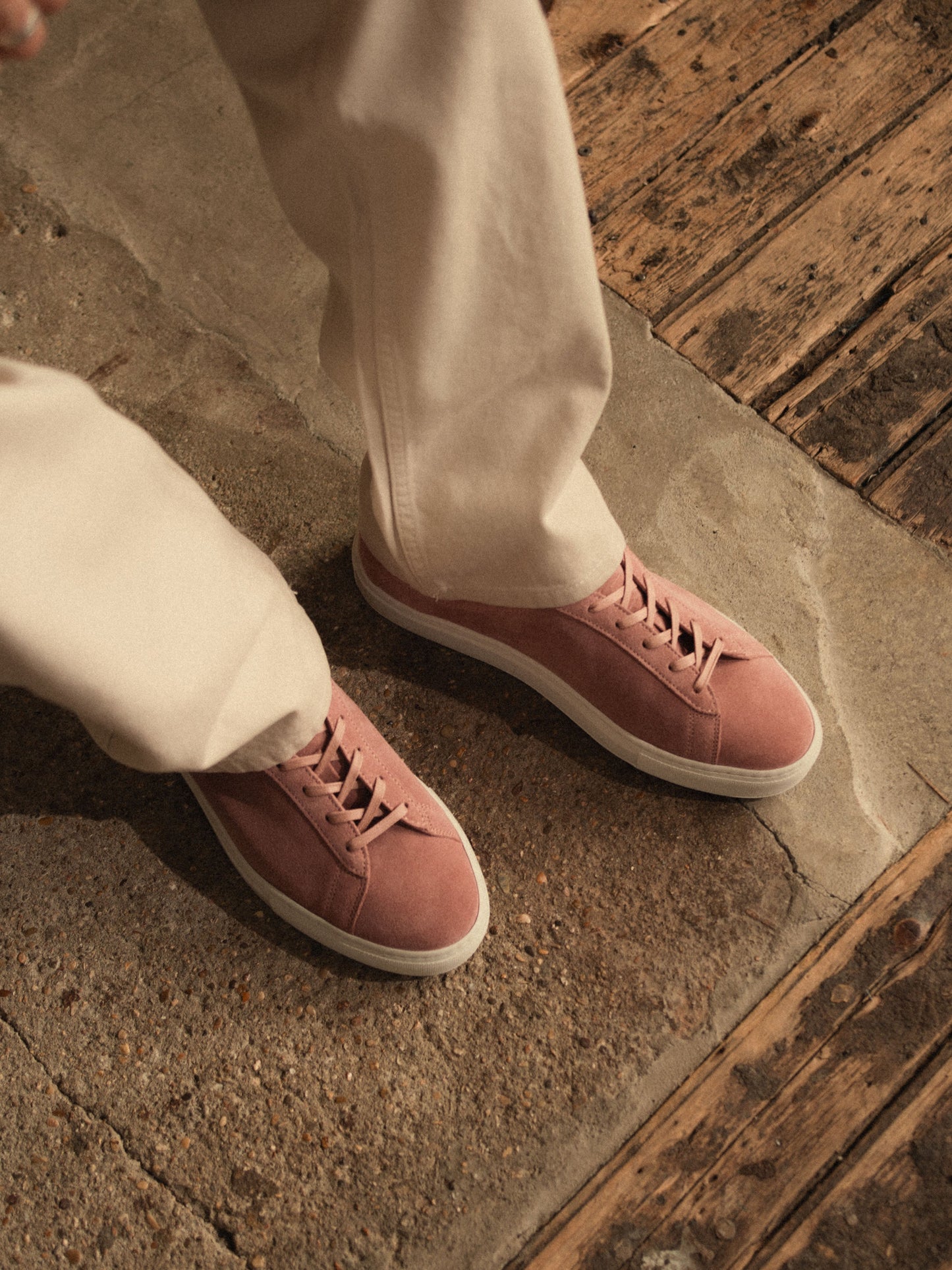 Capri Suede Sneaker in Rose