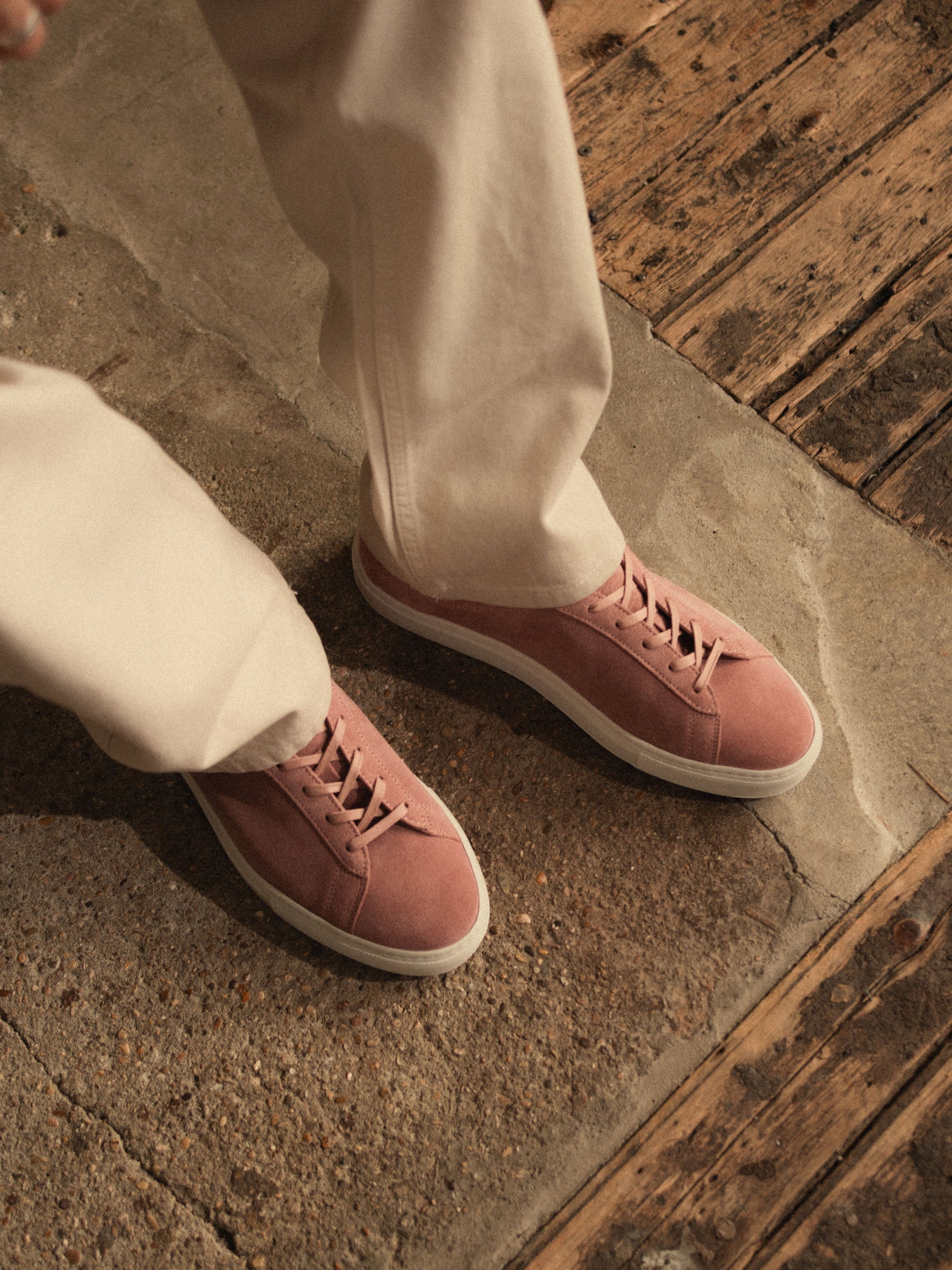 Capri Suede Sneaker in Rose
