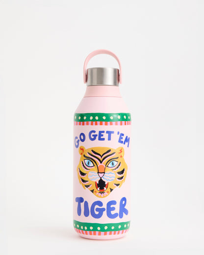 Eleanor Bowmer Go Get 'Em Tiger Water Bottle