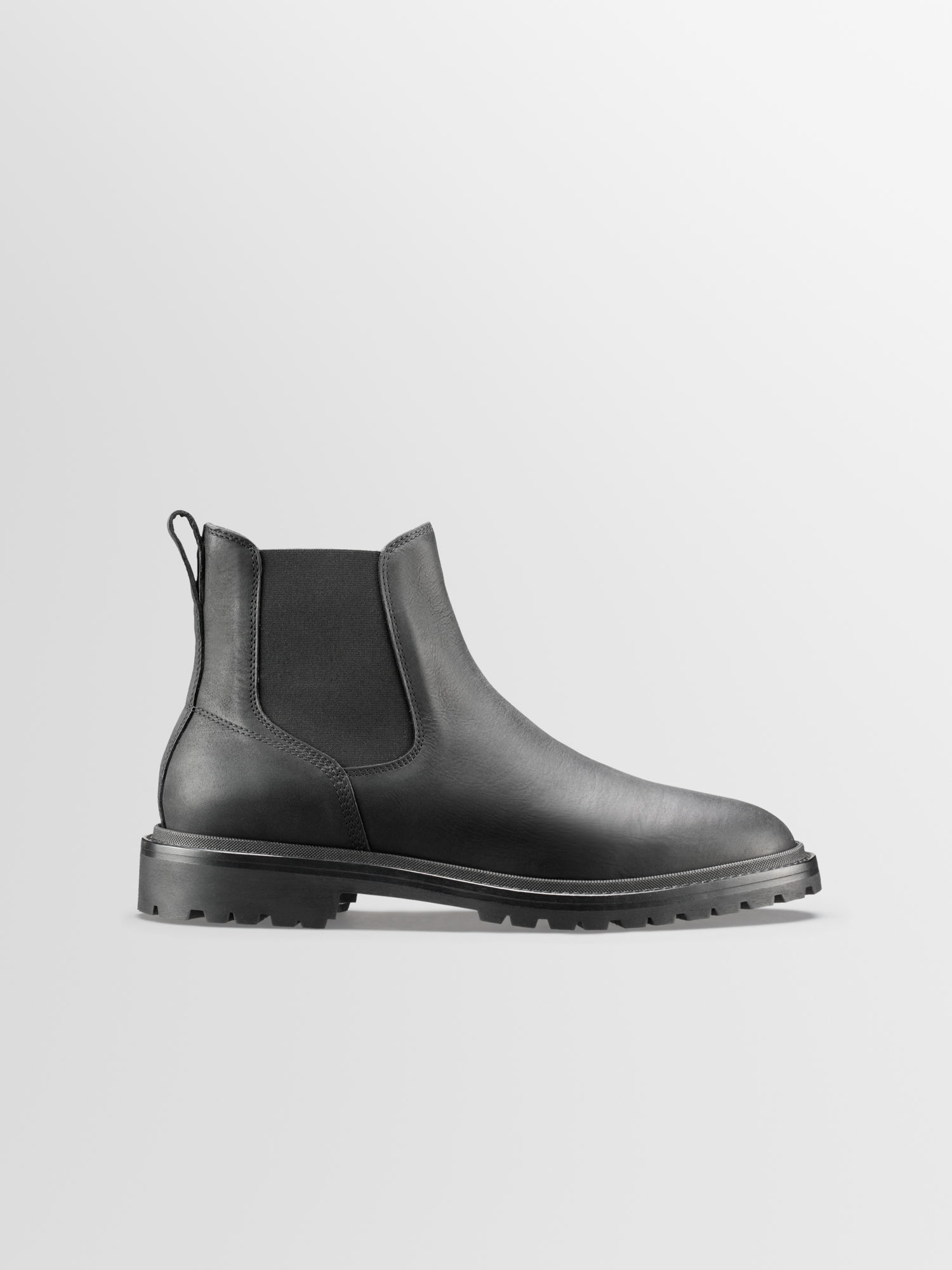 Fermo Leather Boot in Nero