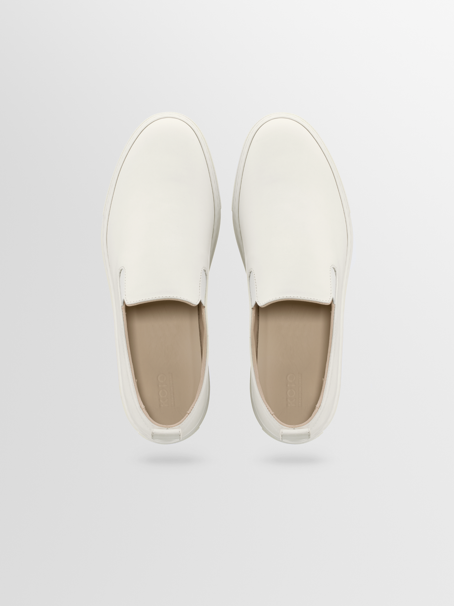 Garda Leather Sneaker in Antique White