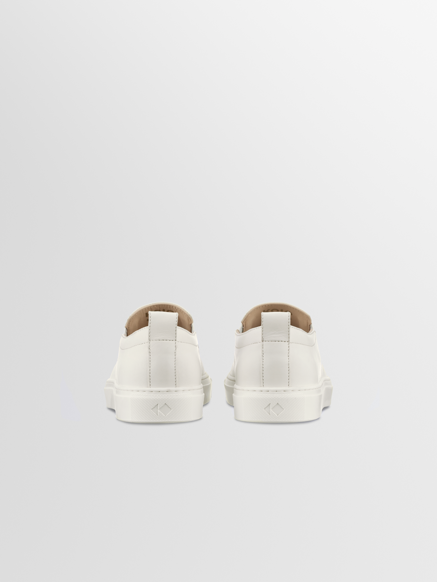 Garda Leather Sneaker in Antique White