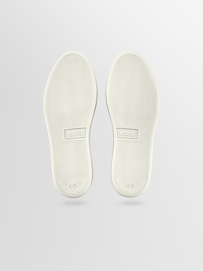 Garda Leather Sneaker in Antique White