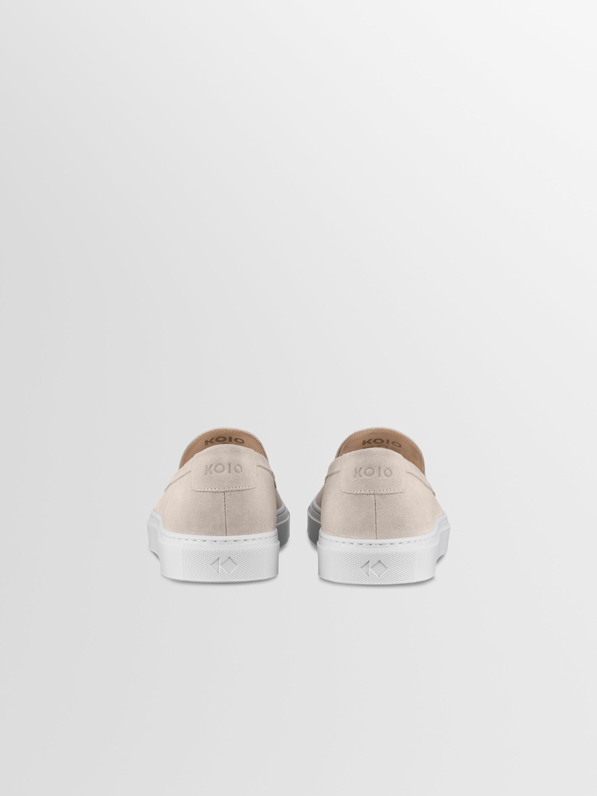 Lido Suede Loafer in Ivory