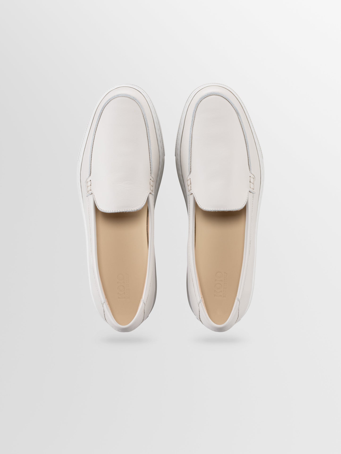 Lido Leather Loafer in Parchment