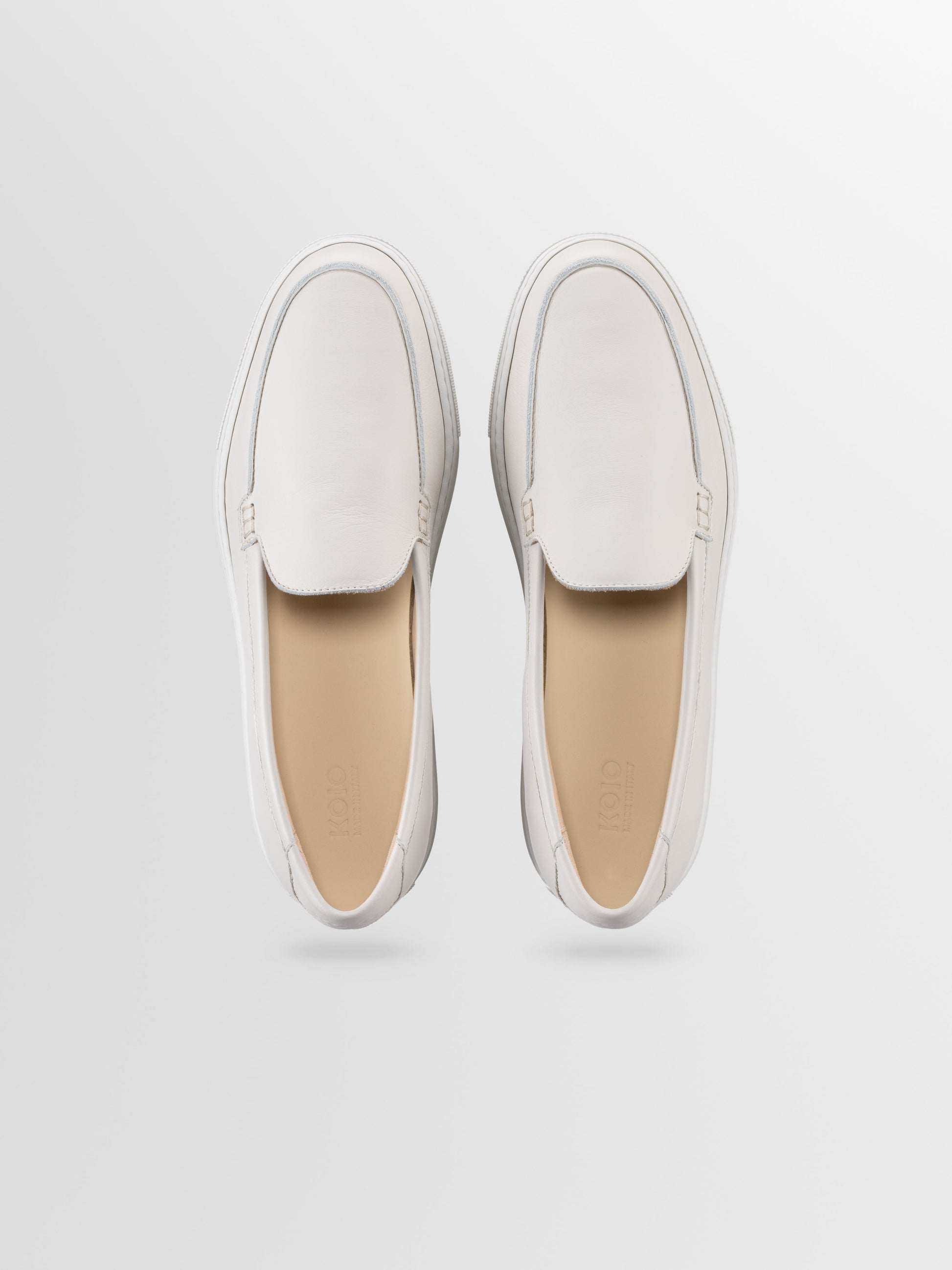 Lido Leather Loafer in Parchment
