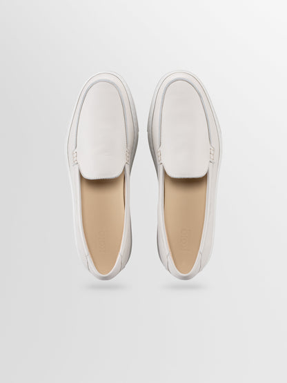 Lido Leather Loafer in Parchment