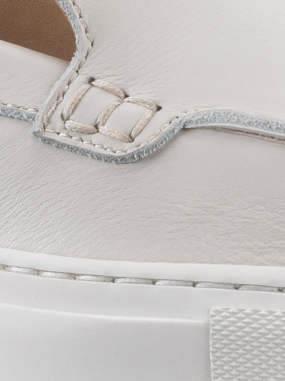 Lido Leather Loafer in Parchment