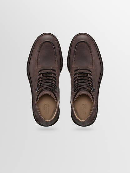 Milo Leather Boot in Chocoloate