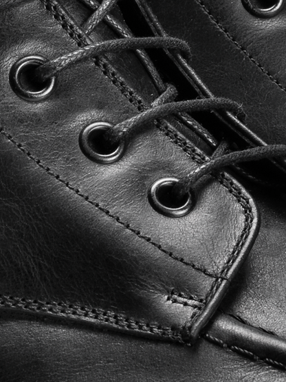 Milo Leather Boot in Nero