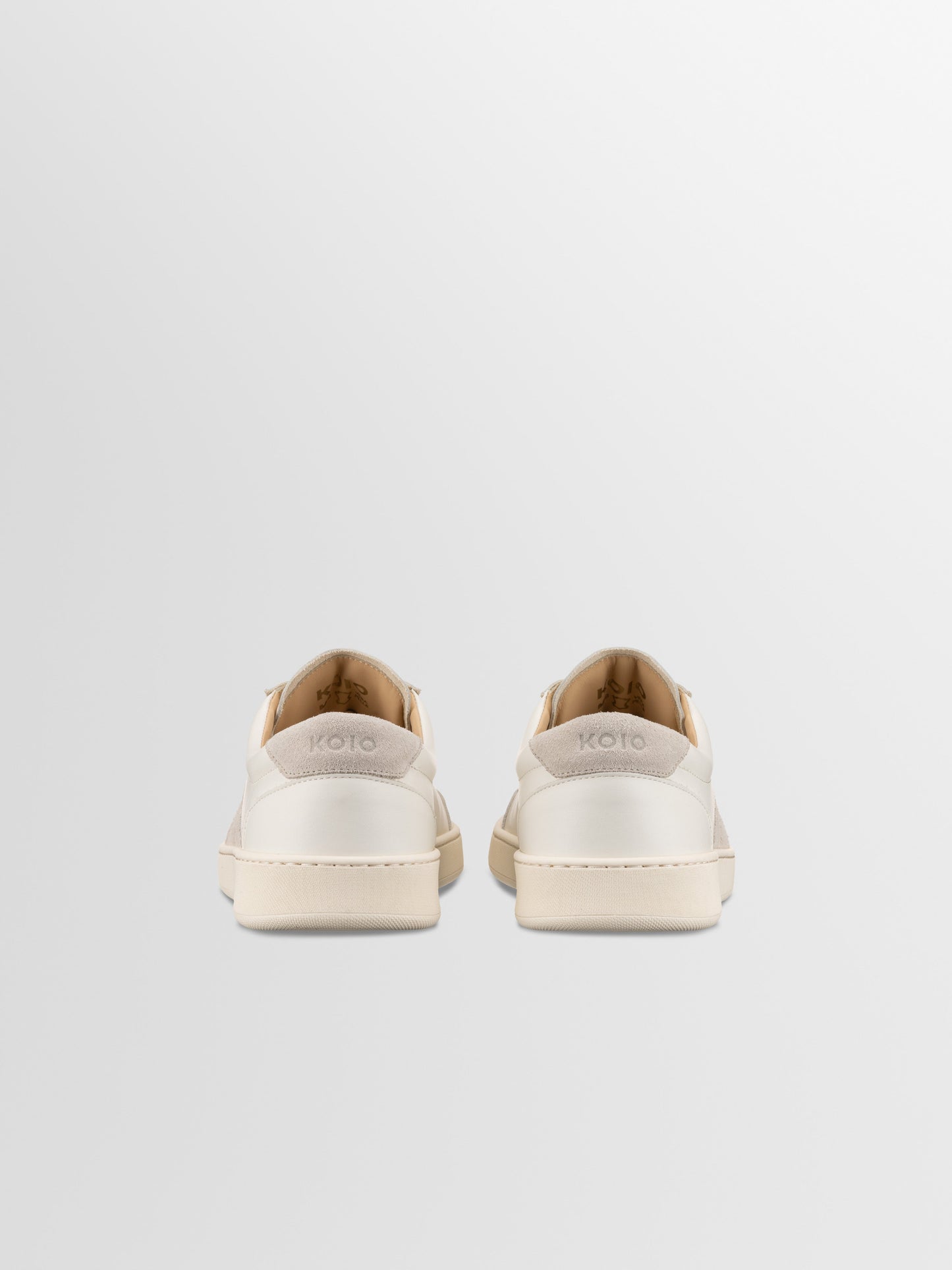 Monza Leather & Suede Sneaker in Bone