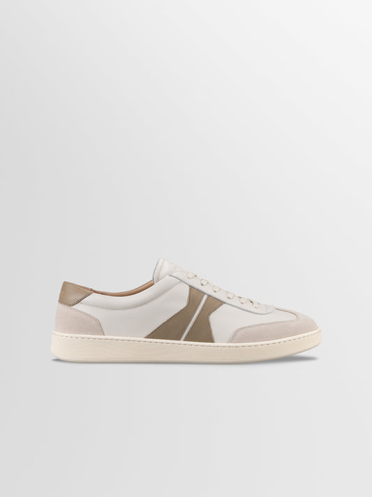 Monza Leather Sneaker in Latte