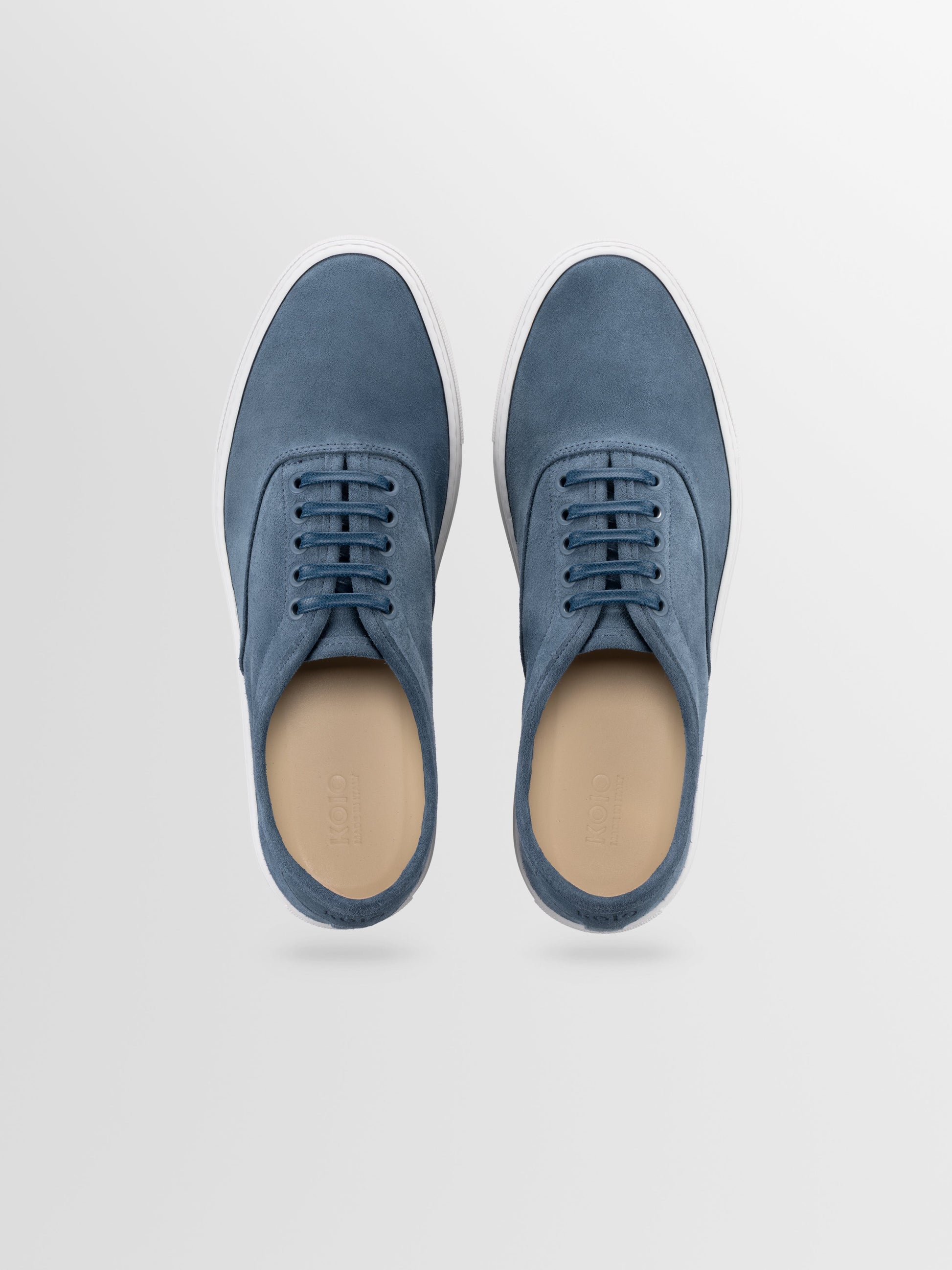 Portofino Suede Sneaker in Sky