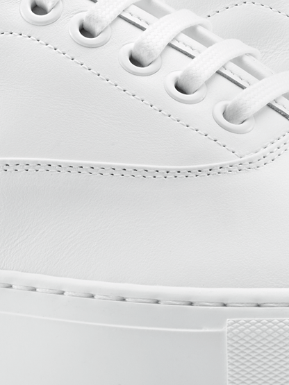 Portofino Leather Sneaker in Triple White