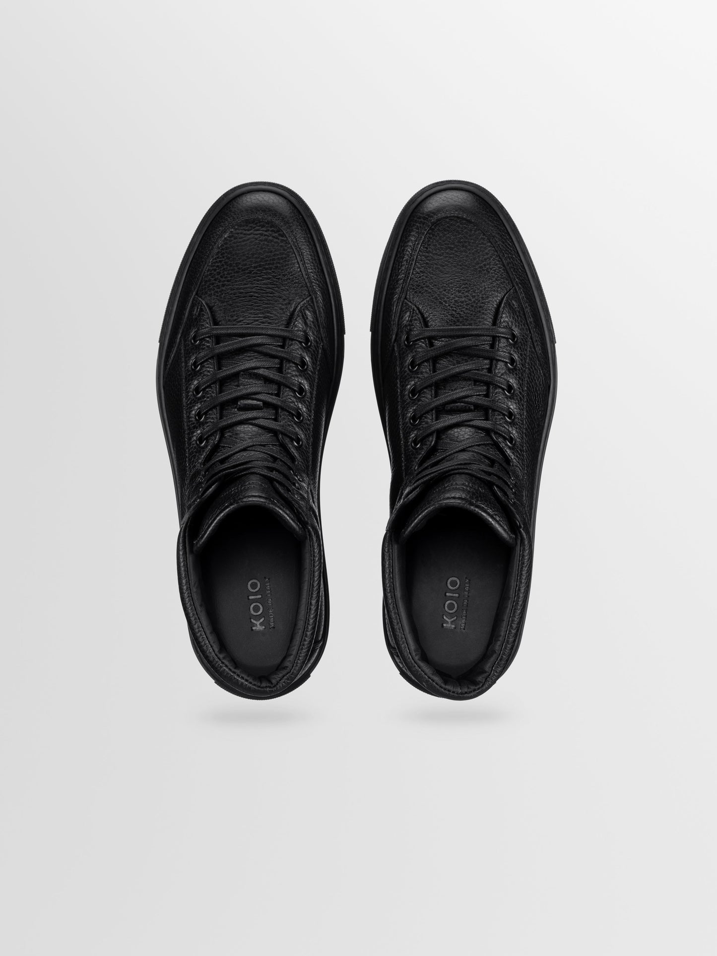 Primo Leather Sneaker in Nero