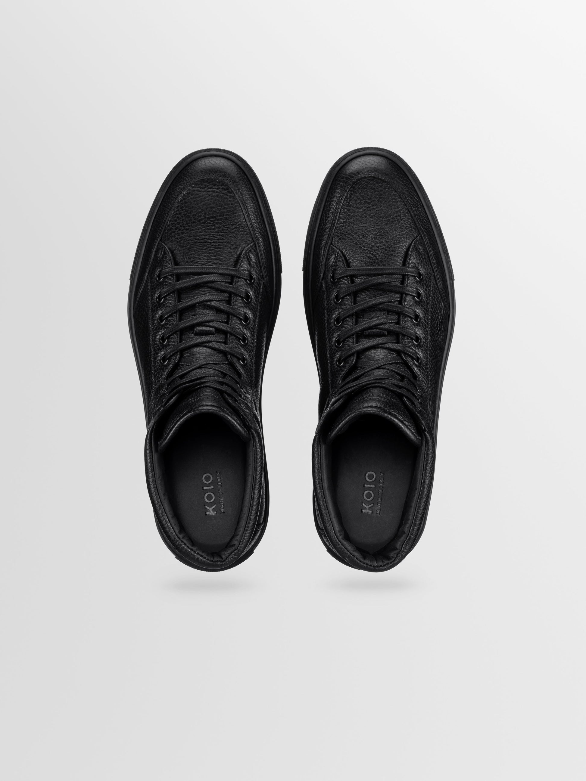 Primo Leather Sneaker in Nero