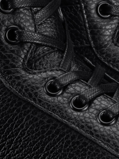 Primo Leather Sneaker in Nero