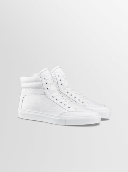 Primo Leather Sneaker in Triple White