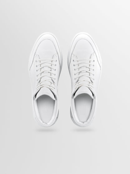 Primo Leather Sneaker in Triple White